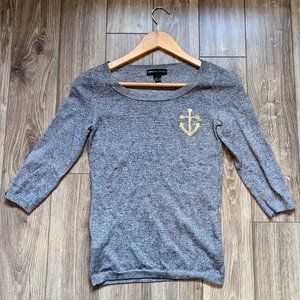 EUC (XS) - MANGO Nautical 3/4 Slv Sweater